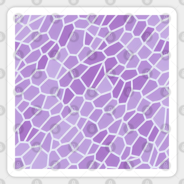 Abstract Geometric Water Pattern - purple pastel scheme Sticker by Artilize